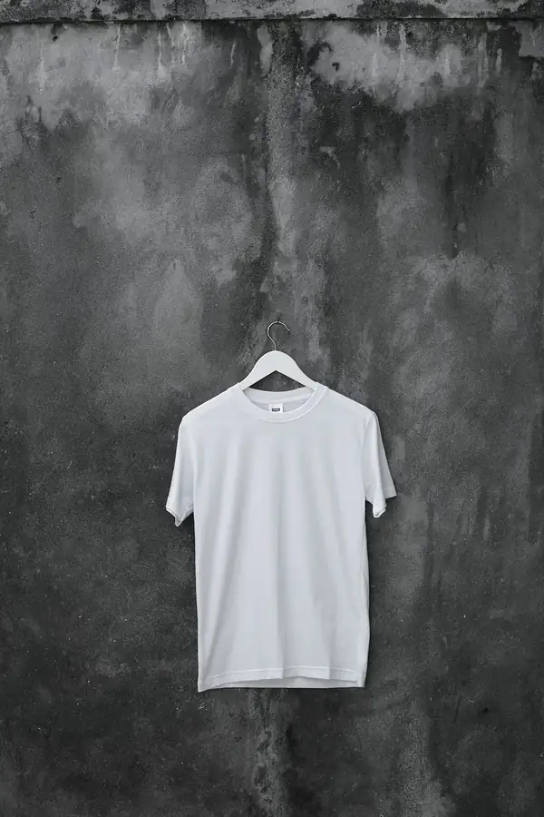 White tee before