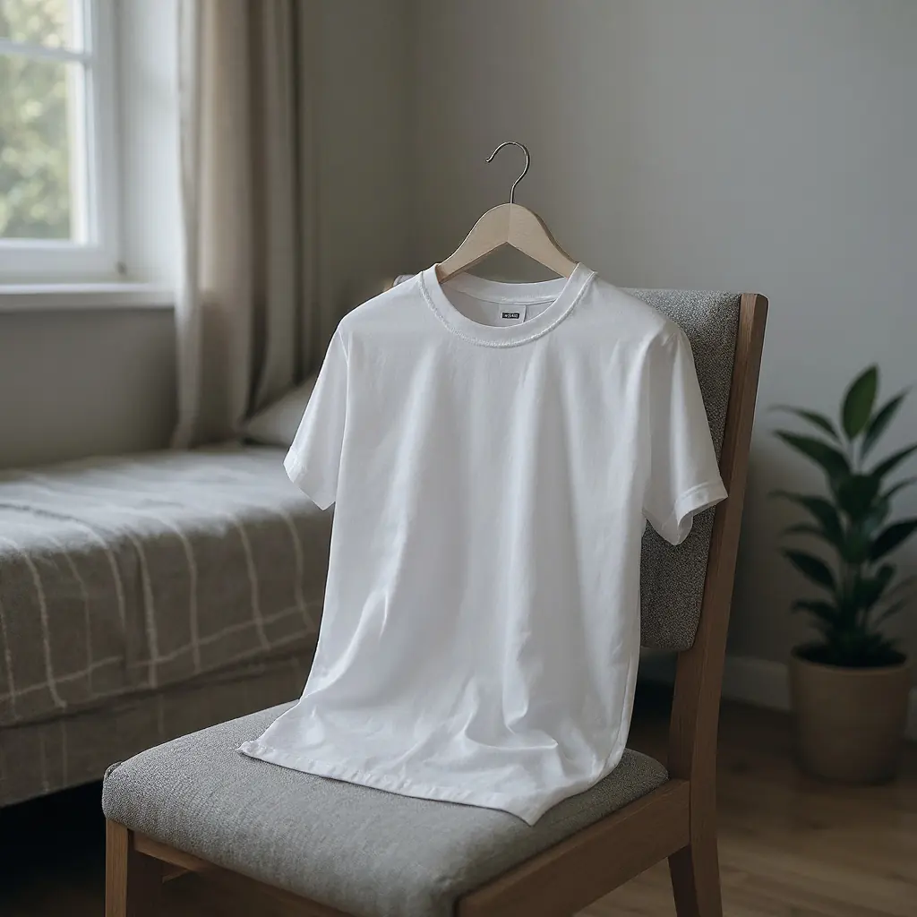 White tee lifestyle shot